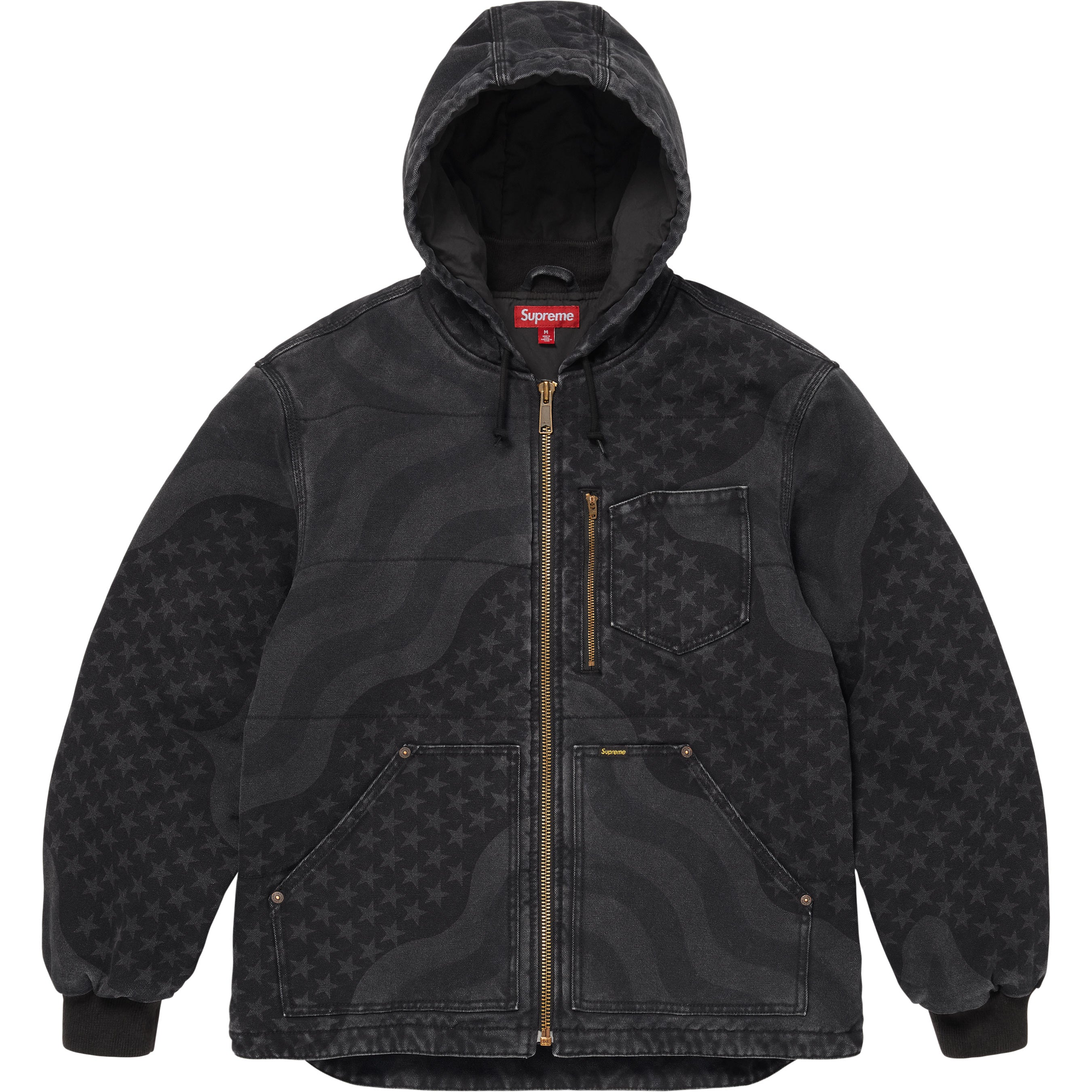 Flag Quilted Hooded Work Jacket view 10